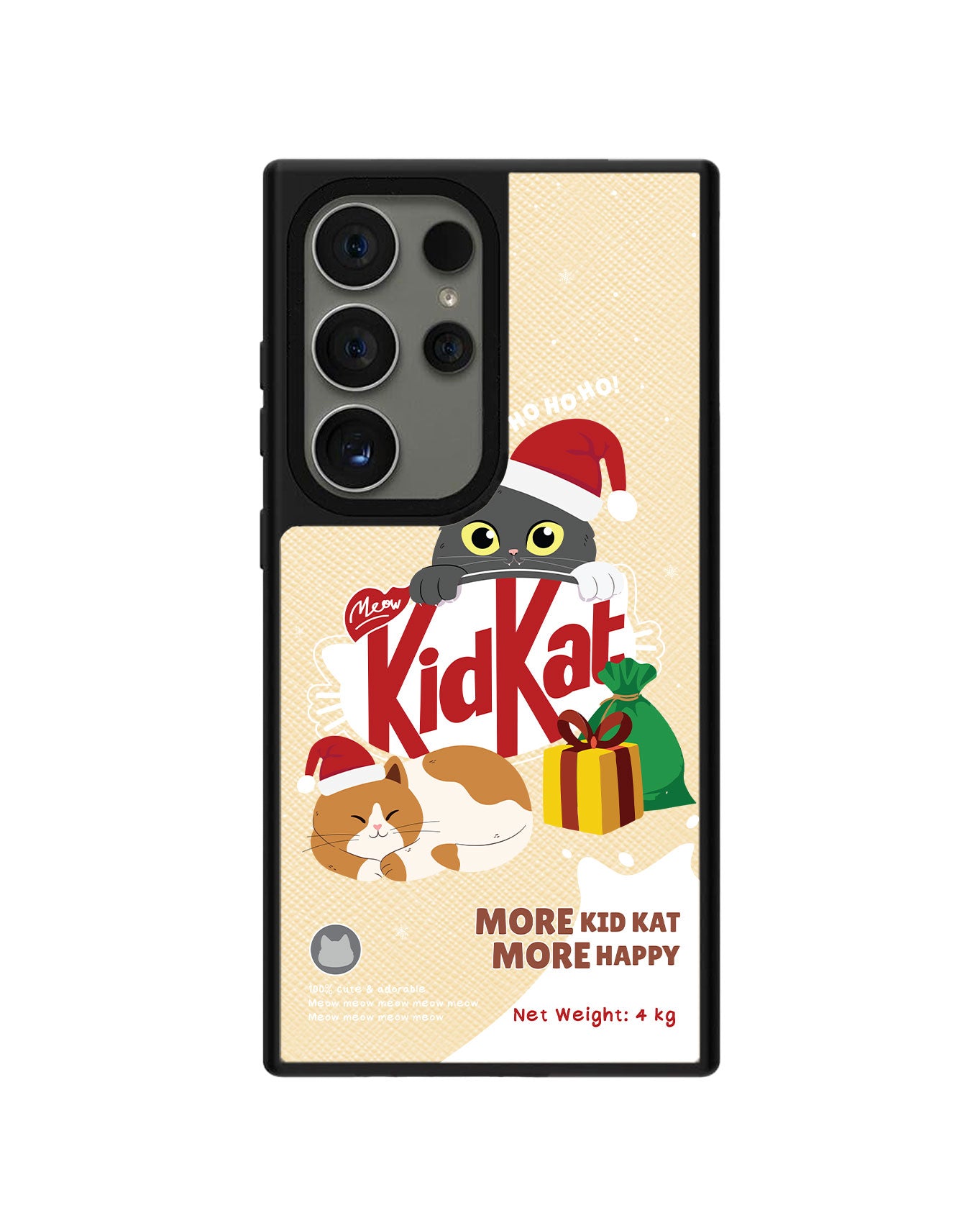 Android Leather Grip Case - Kidkat Christmas