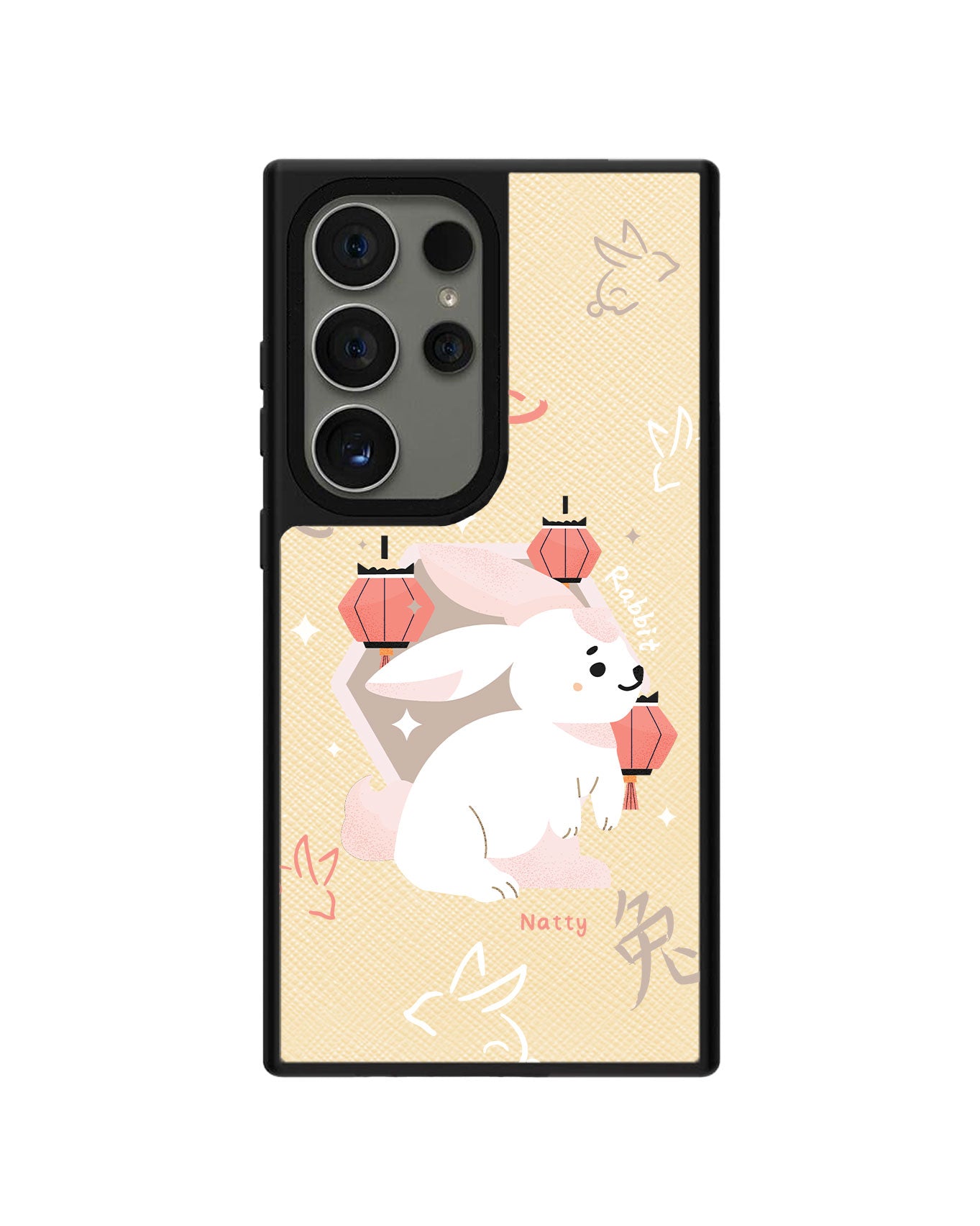 Android Leather Grip Case - Rabbit (Shio / Chinese Zodiac)