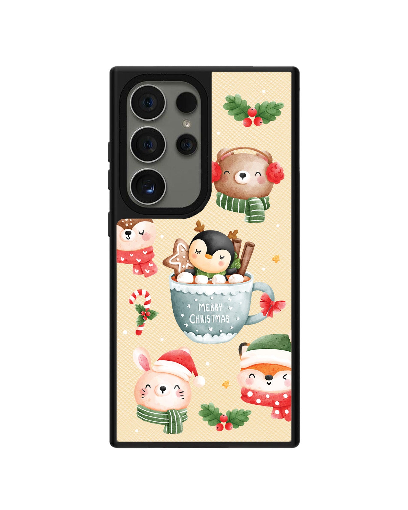 Android Leather Grip Case - Storybook Christmas 2.0