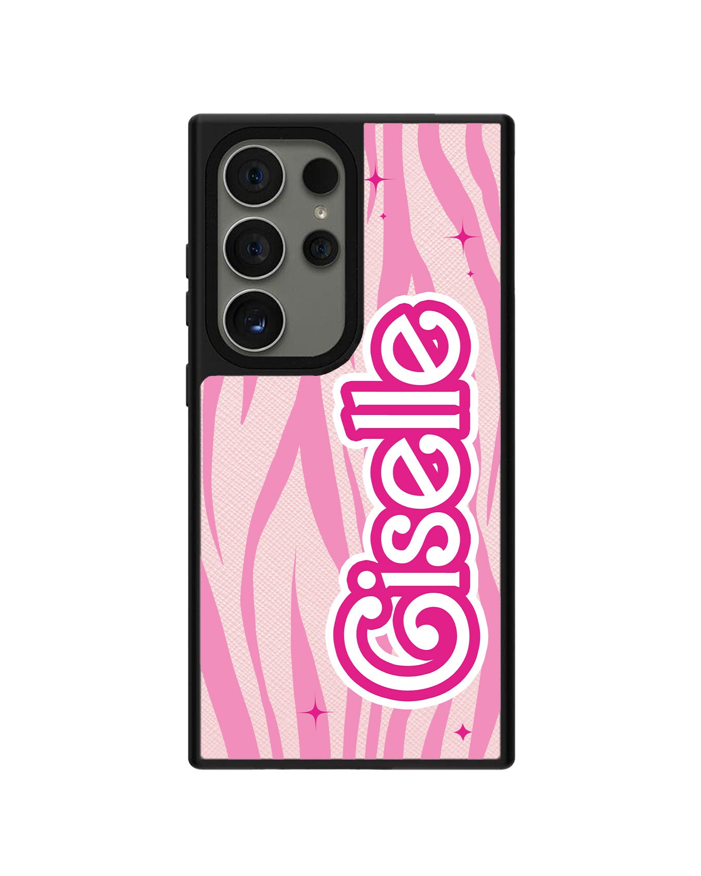 Android Leather Grip Case - Barbie Zebra Pattern