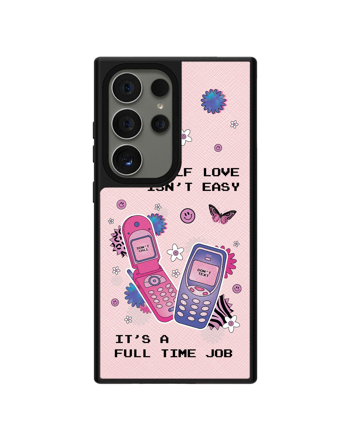 Android Leather Grip Case - Busy Love Myself