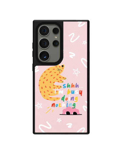 Android Leather Grip - Busy Doing Nothing