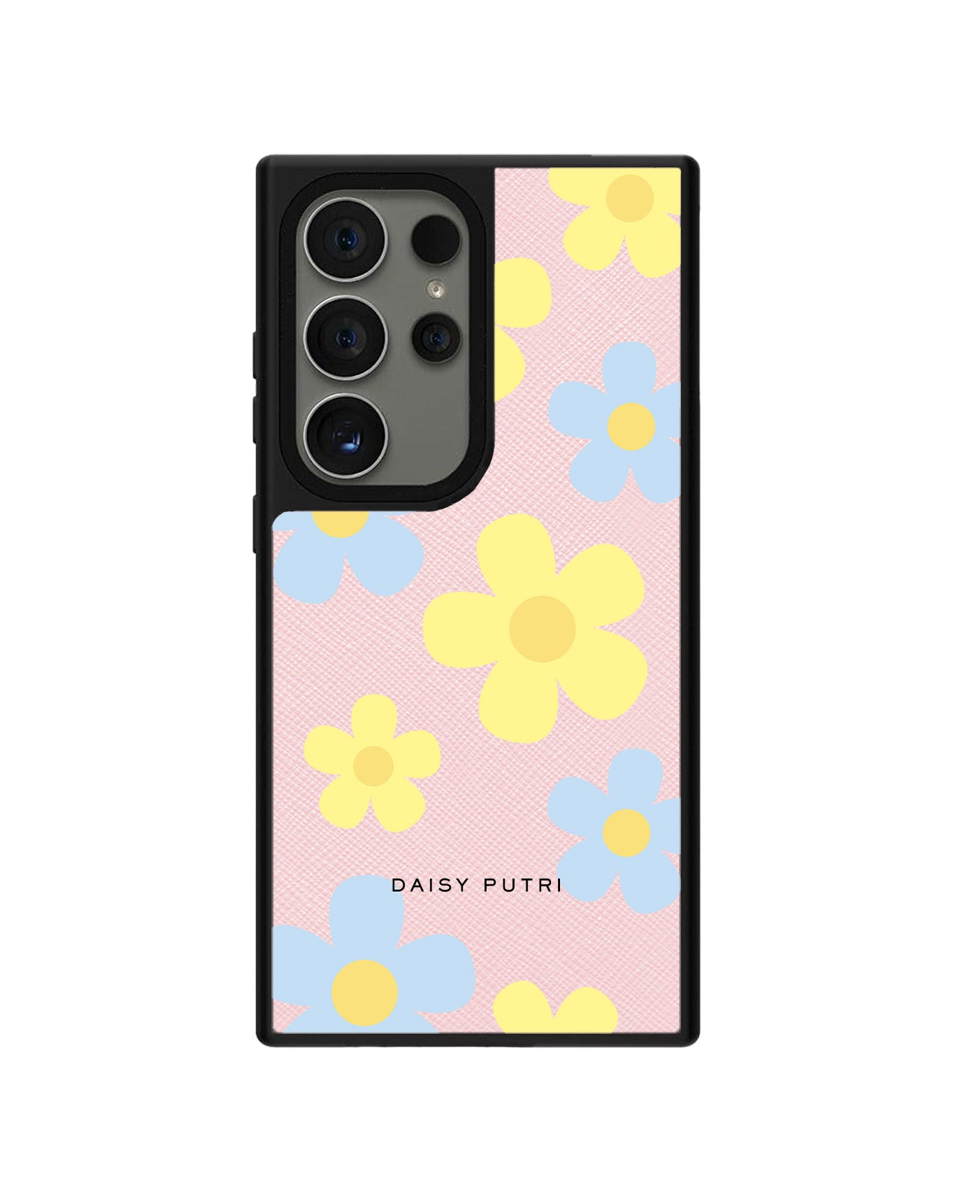 Android Leather Grip Case - Daisy Skies