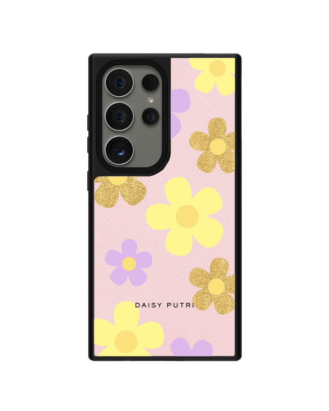 Android Leather Grip Case - Daisy Twinkle