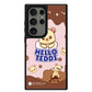 Android Leather Grip Case - Hello Teddy 1.0