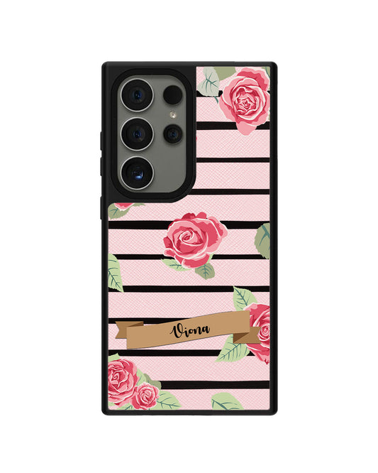 Android Leather Grip Case - Rose