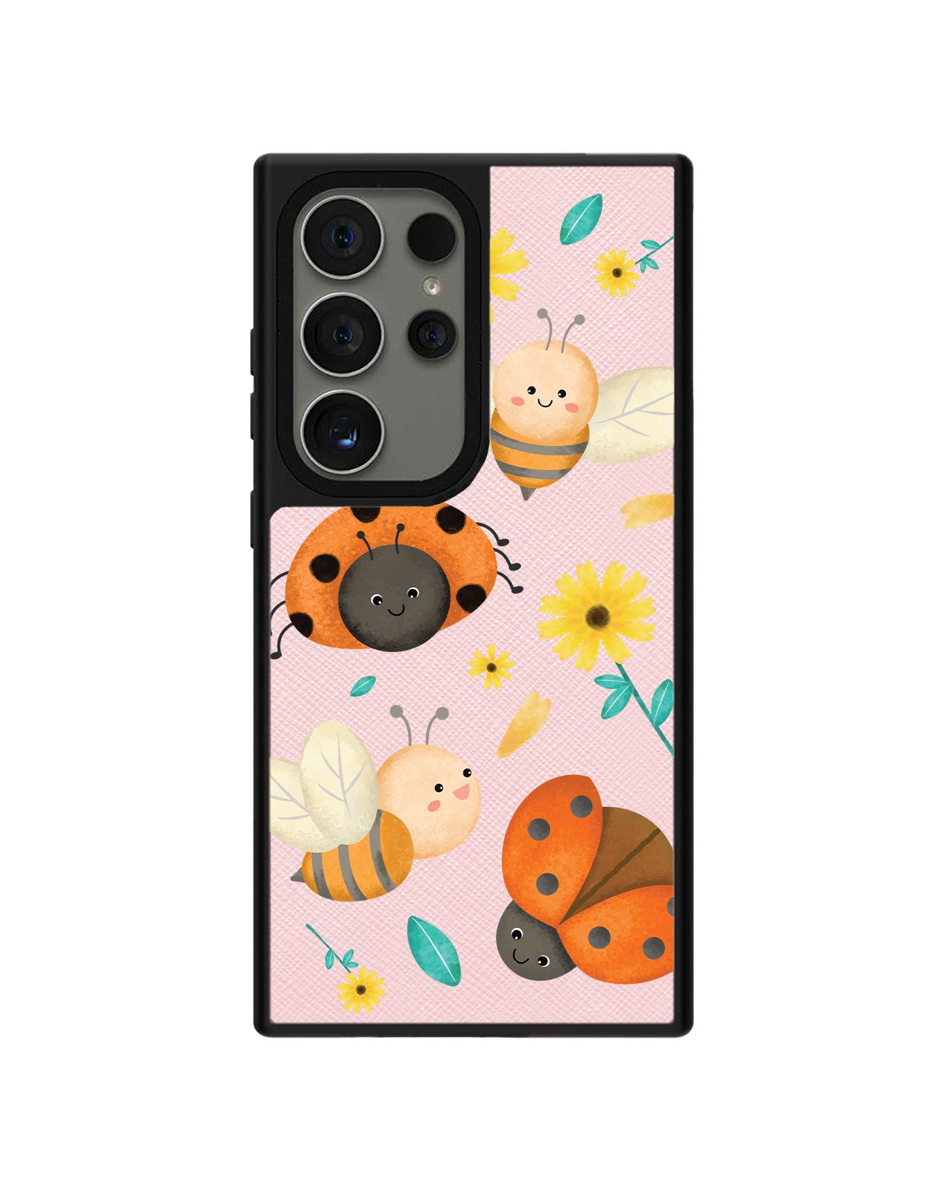 Android Leather Grip Case - Lady Bug & Bee