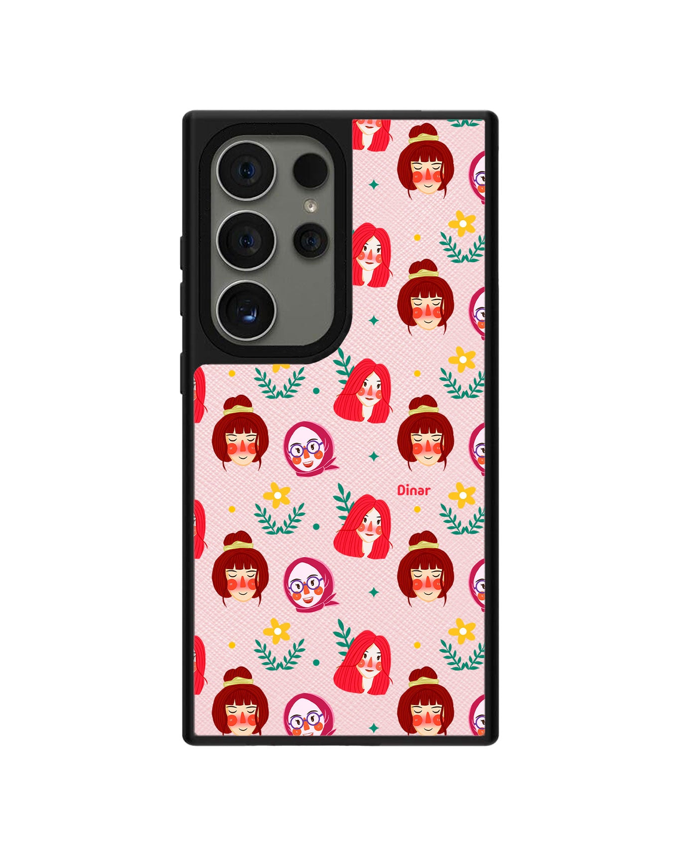 Android Leather Grip Case - Lovely Faces