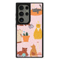 Android Leather Grip Case - Playful Cat