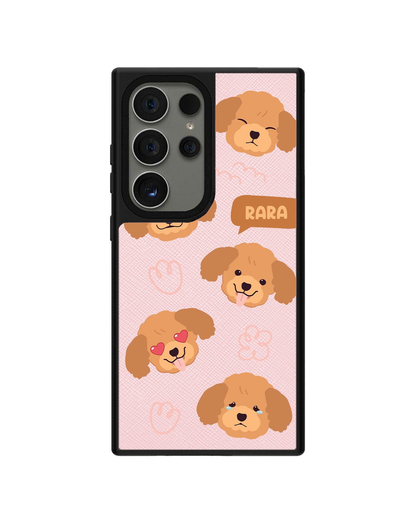 Android Leather Grip Case - Poodle Squad 3.0