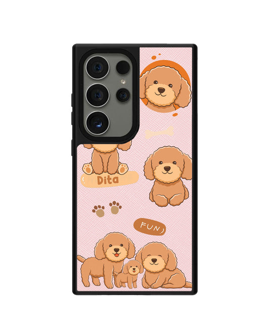 Android Leather Grip Case - Poodle Squad 4.0