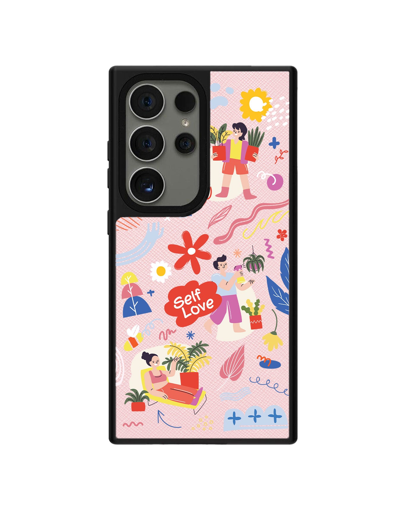 Android Leather Grip Case - Self Love Sticker Pack 1.0