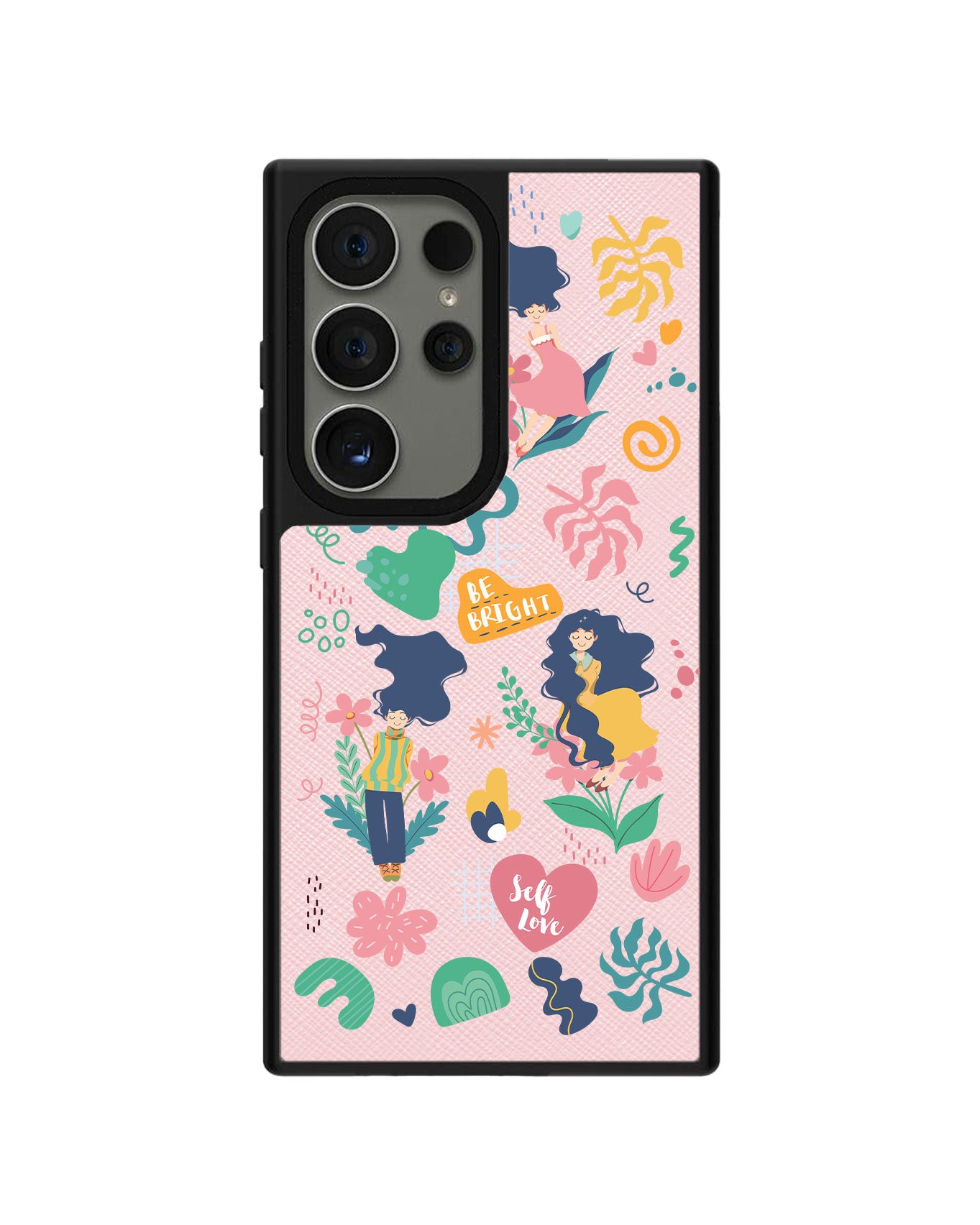 Android Leather Grip Case - Self Love Sticker Pack 2.0