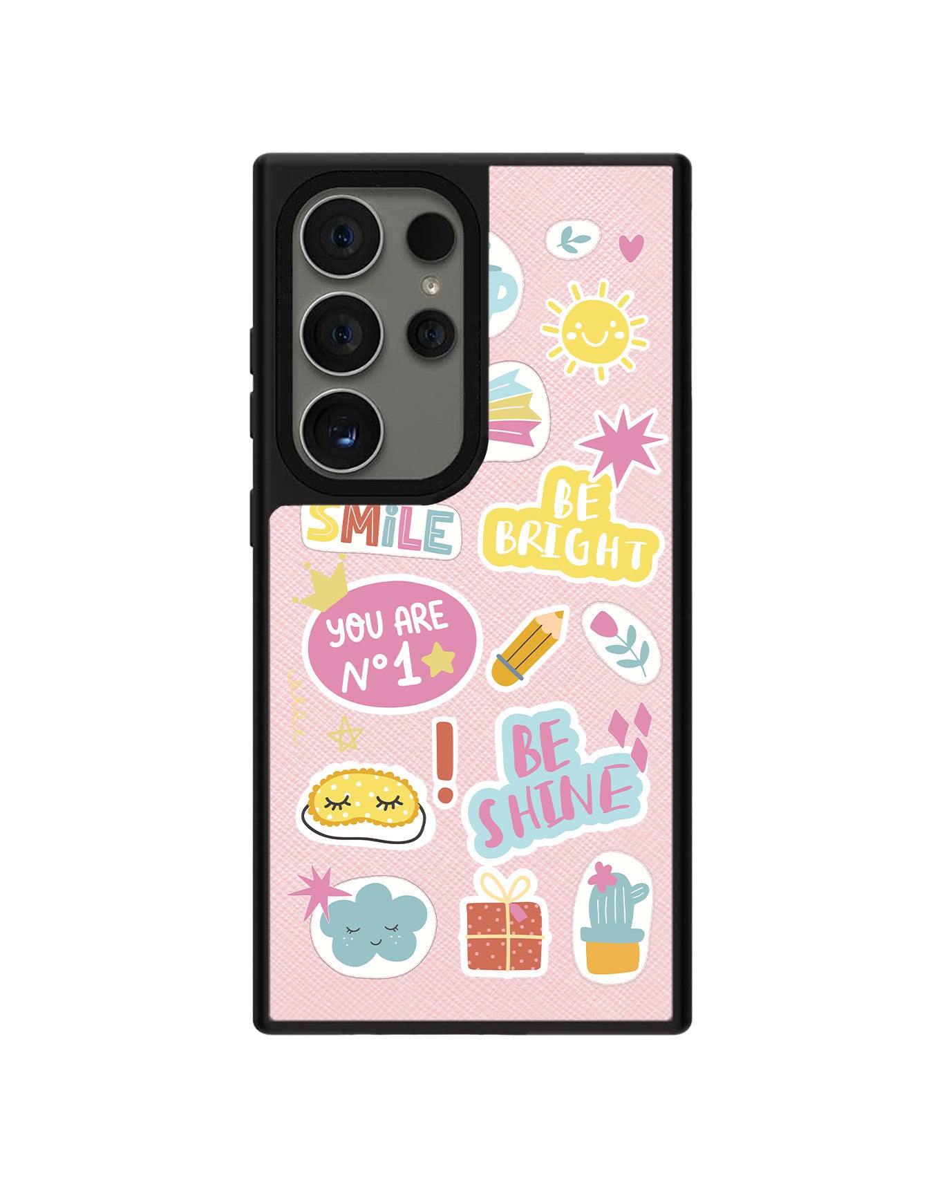 Android Leather Grip Case - Self Love Sticker Pack 3.0