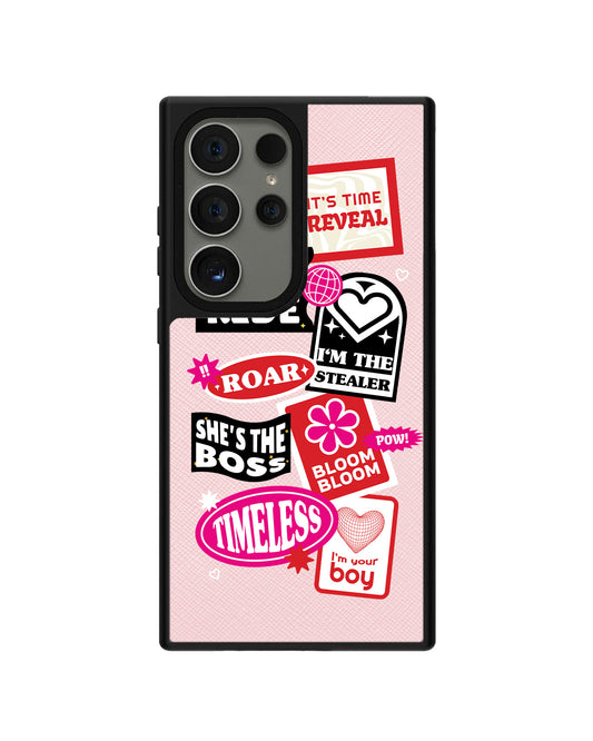 Android Leather Grip Case - The Boyz Song Sticker Pack