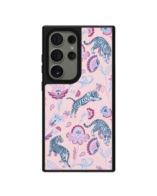 Android Leather Grip Case - Tiger & Floral 3.0