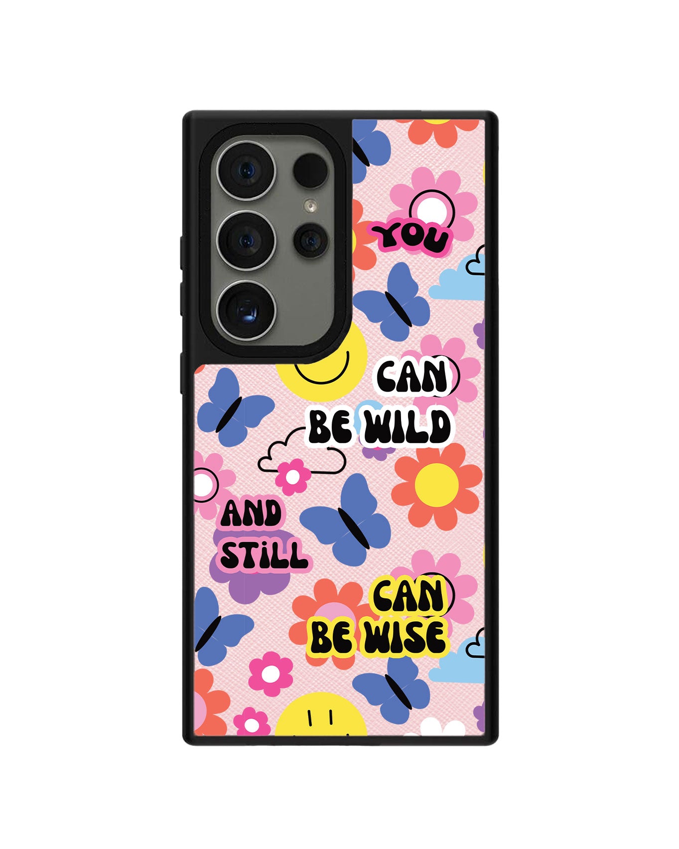 Android Leather Grip Case - You Can Be Wild & Wise