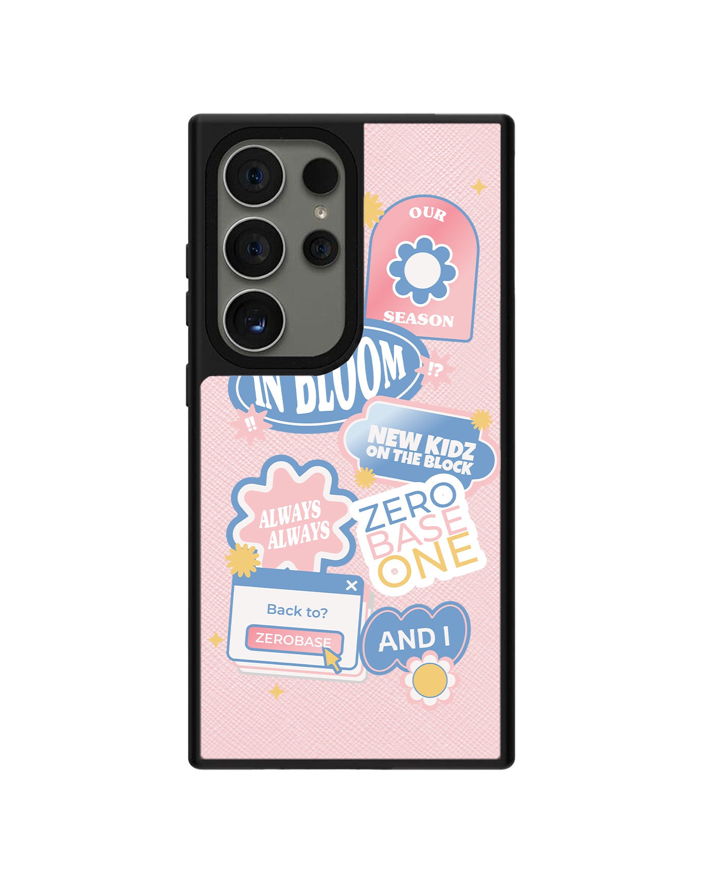 Android Leather Grip Case - Zerobaseone Song Sticker Pack