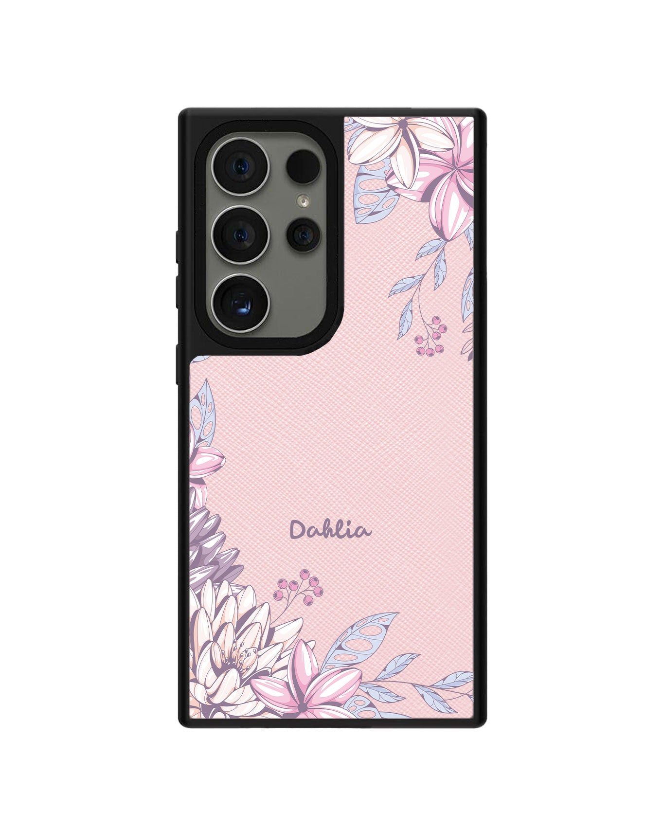 Android Leather Grip Case - Dahlia