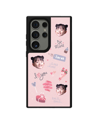 Android Leather Grip - Face Grid Lovely