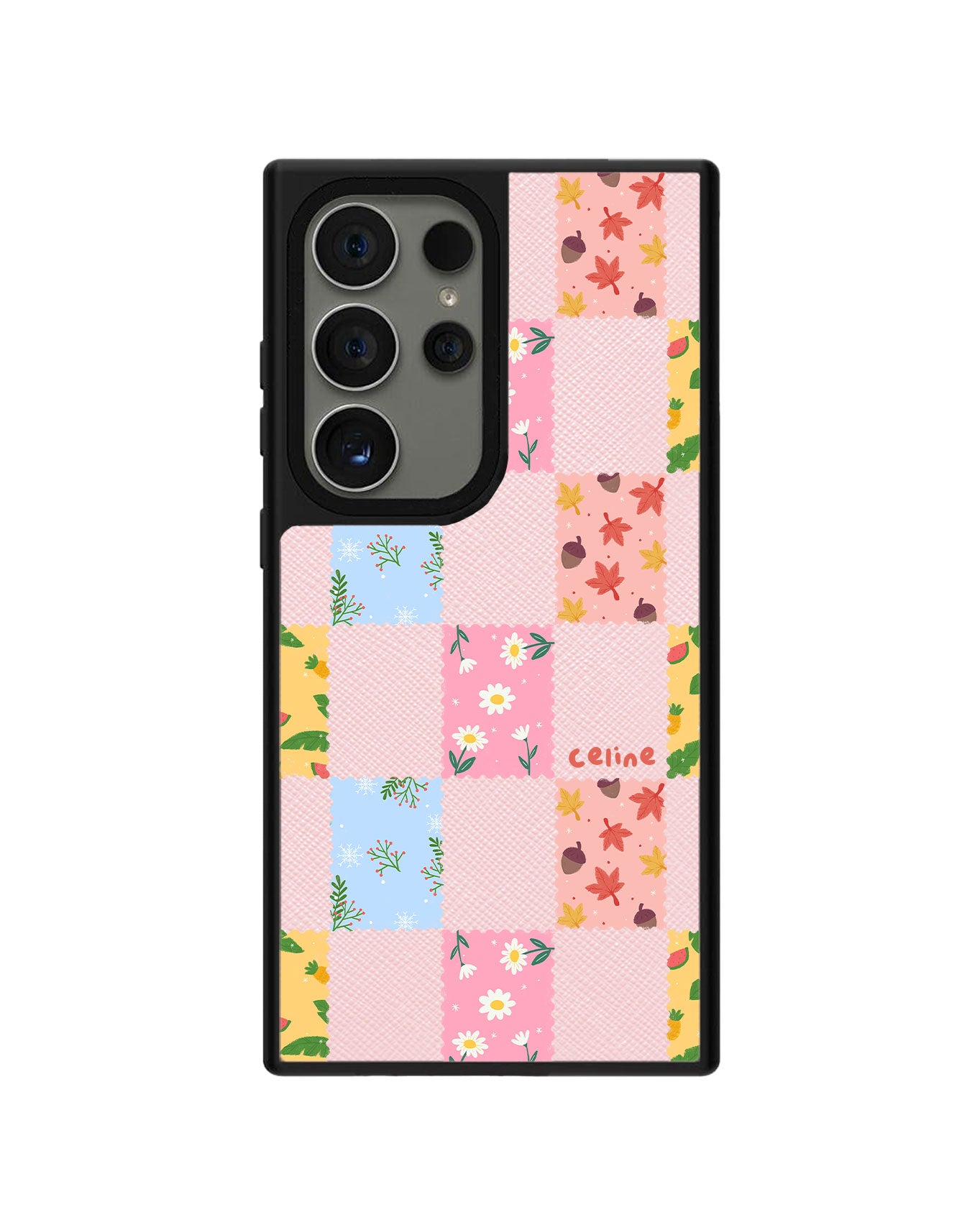 Android Leather Grip Case - Four Seasons Stamps