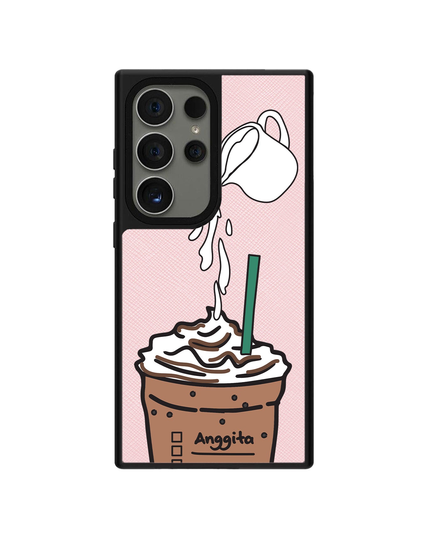 Android Leather Grip Case - Coffee Frappe