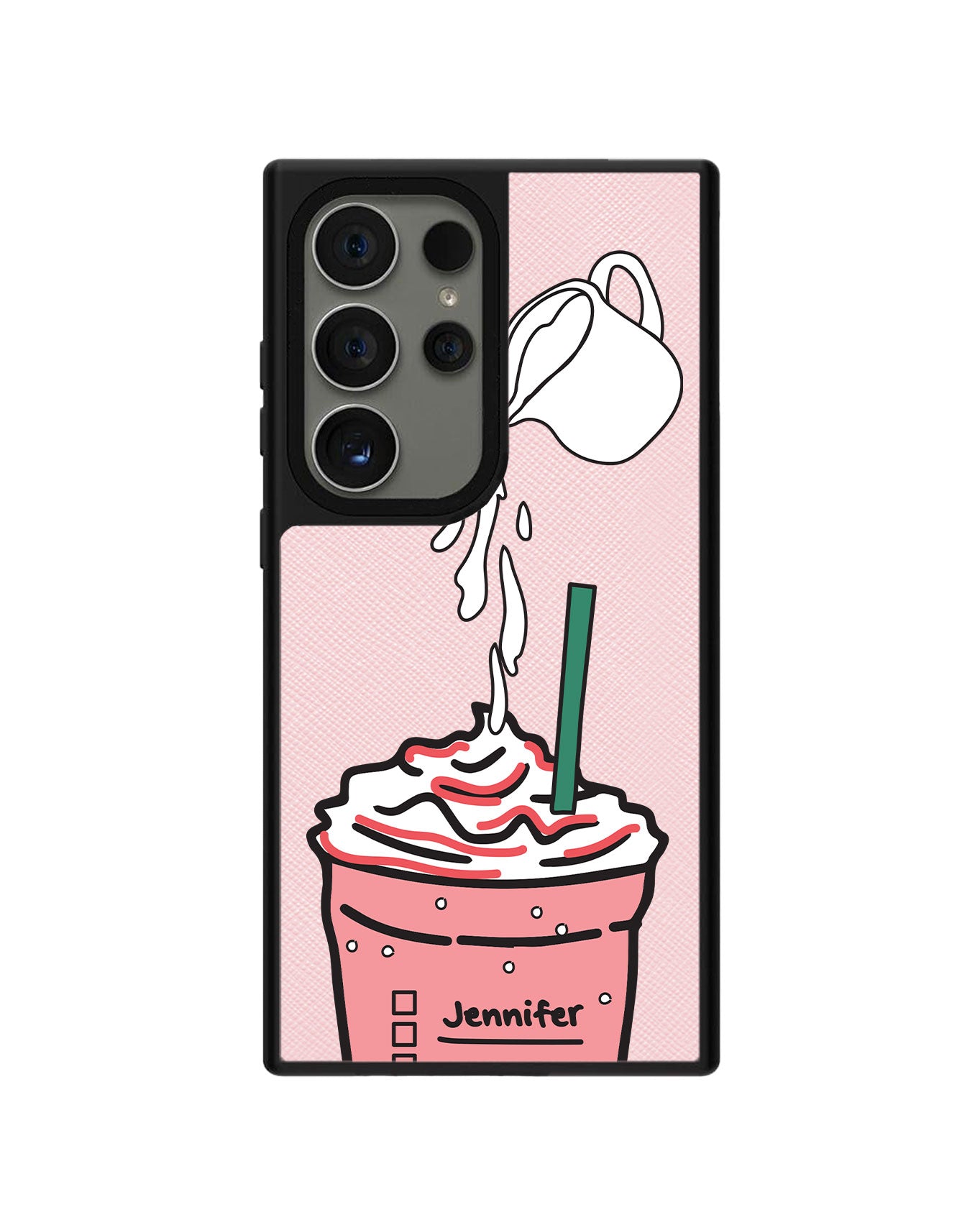 Android Leather Grip Case - Raspberry Frappe