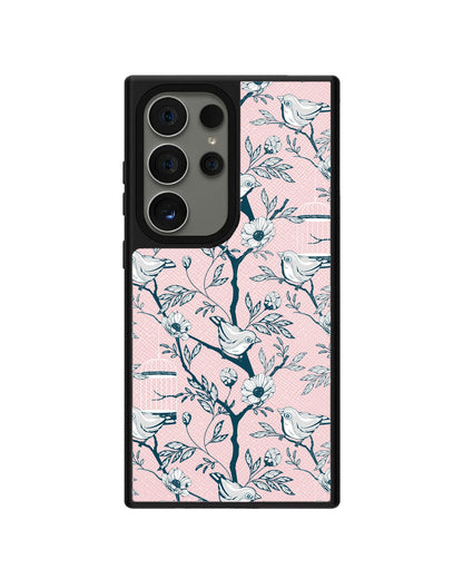 Android Leather Grip - Lovebird Monochrome