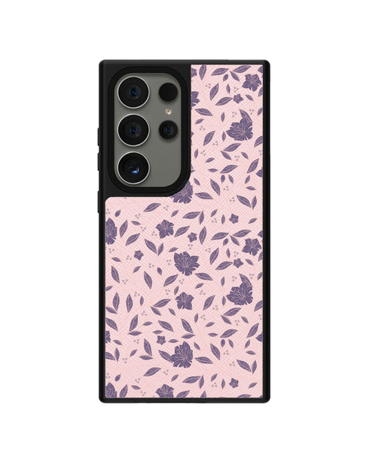 Android Leather Grip Case - Sketchy Flower 4.0