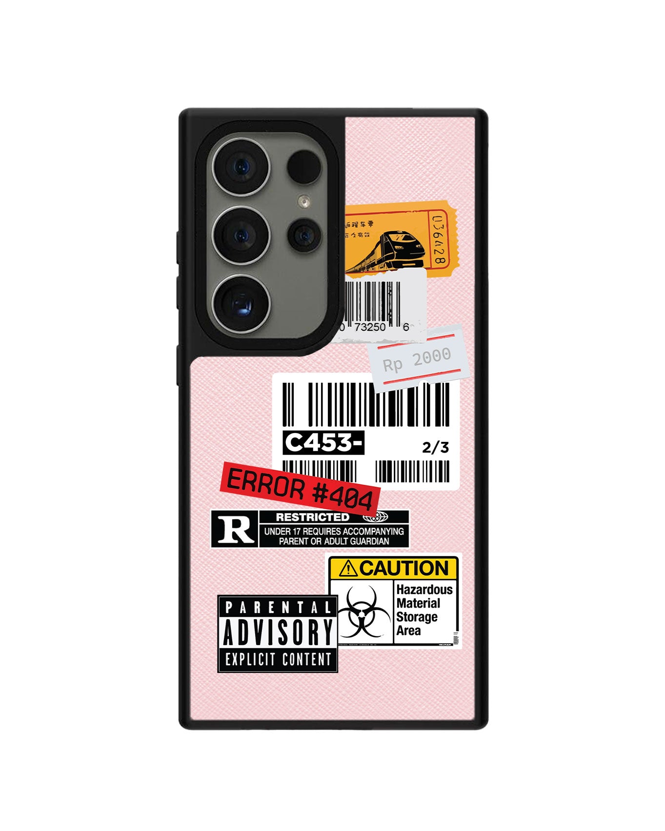 Android Leather Grip Case - Label Sticker Pack