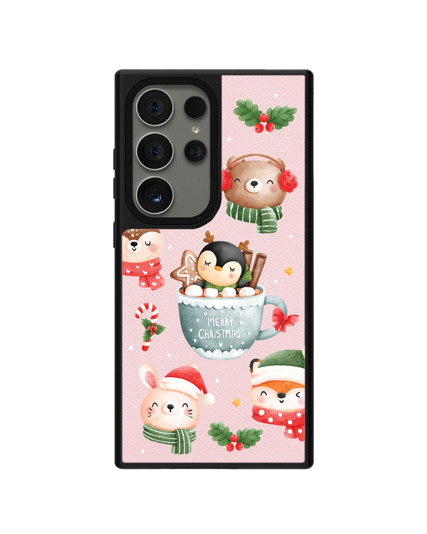 Android Leather Grip Case - Storybook Christmas 2.0