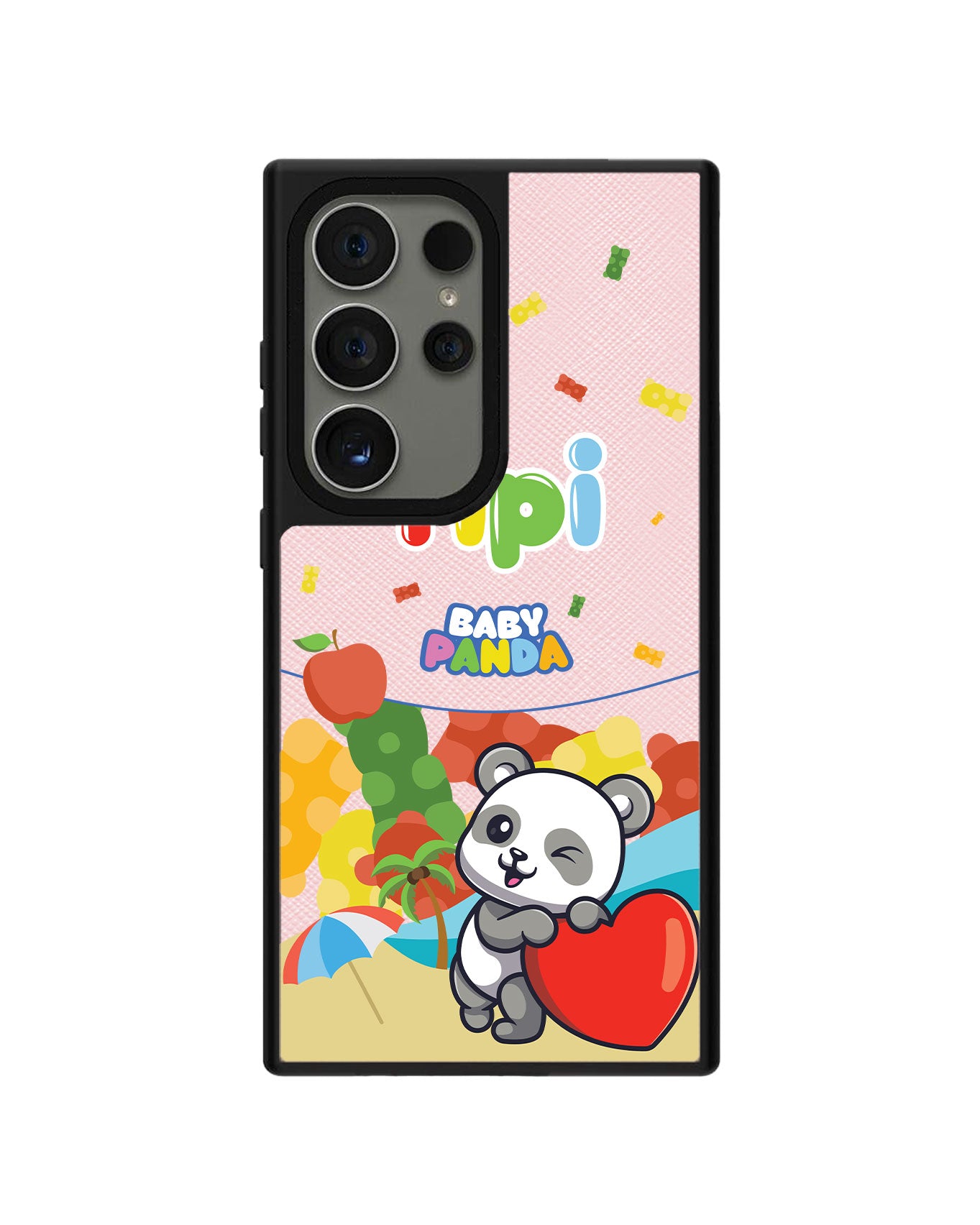 Android Leather Grip Case - Yipi Baby Panda