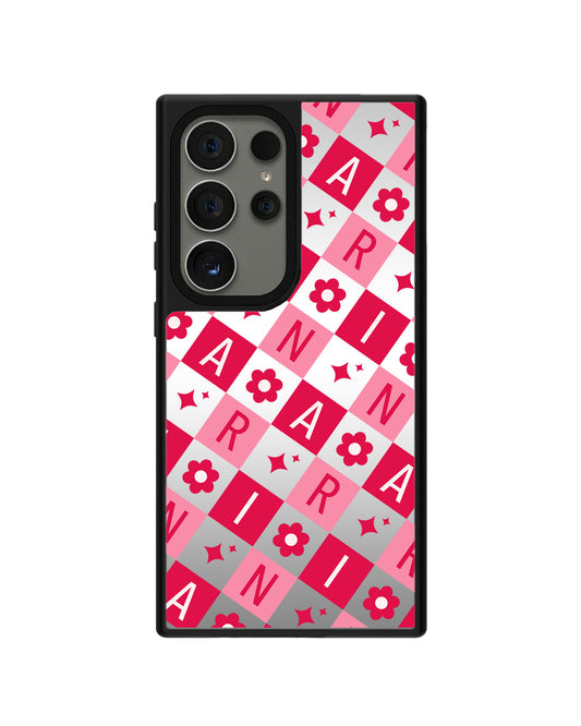 Android Mirror Grip - CUSTOM MONOGRAM 3.0 Flower Grid 1.0