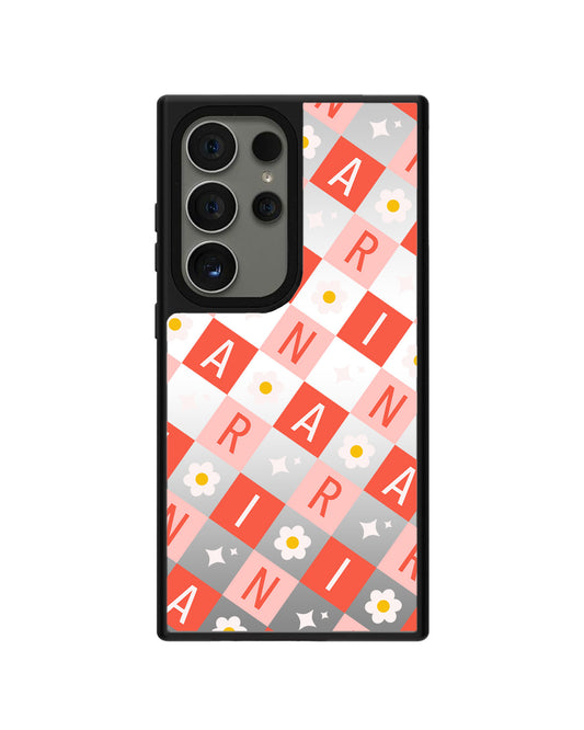 Android Mirror Grip - CUSTOM MONOGRAM 3.0 Flower Grid 2.0