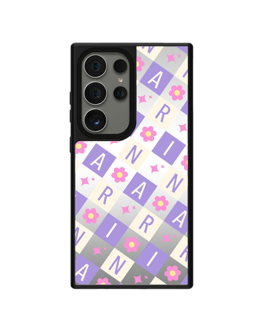 Android Mirror Grip - CUSTOM MONOGRAM 3.0 Flower Grid 3.0