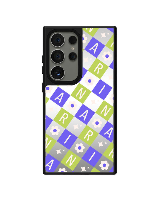 Android Mirror Grip - CUSTOM MONOGRAM 3.0 Flower Grid 5.0