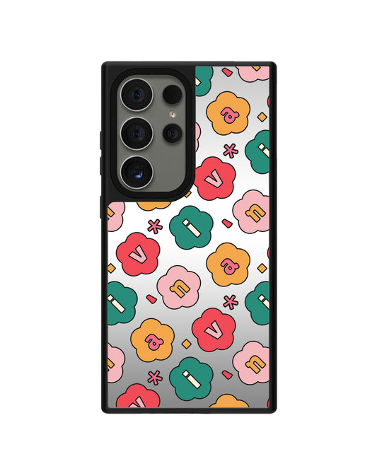 Android Mirror Grip - CUSTOM MONOGRAM 3.0 Flower Petals 3.0