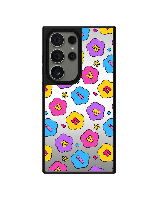 Android Mirror Grip - CUSTOM MONOGRAM 3.0 Flower Petals 4.0
