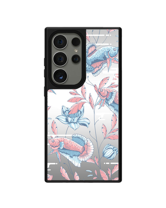 Android Mirror Grip Case - Fish & Floral 3.0