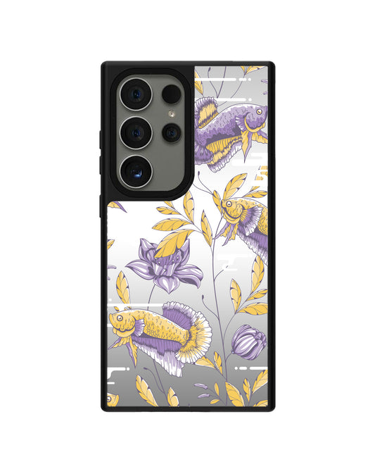 Android Mirror Grip Case - Fish & Floral 5.0