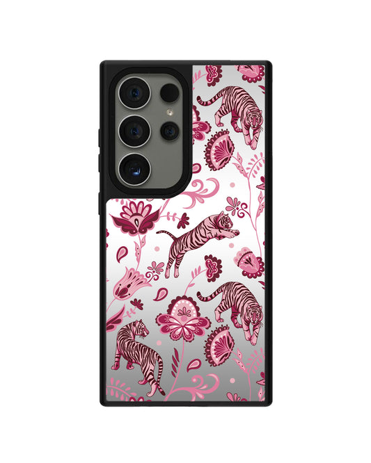 Android Mirror Grip Case - Tiger & Floral 2.0