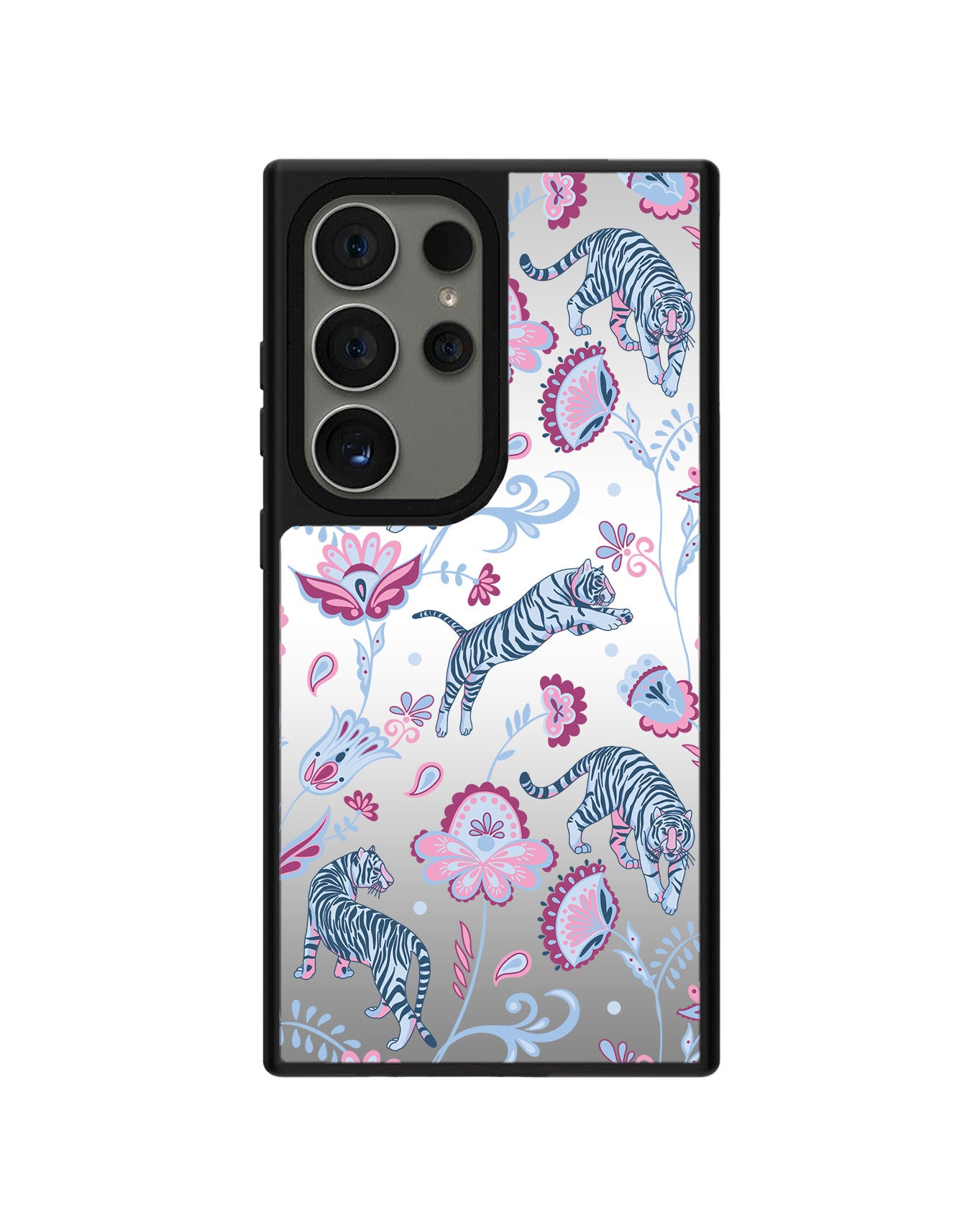 Android Mirror Grip Case - Tiger & Floral 3.0