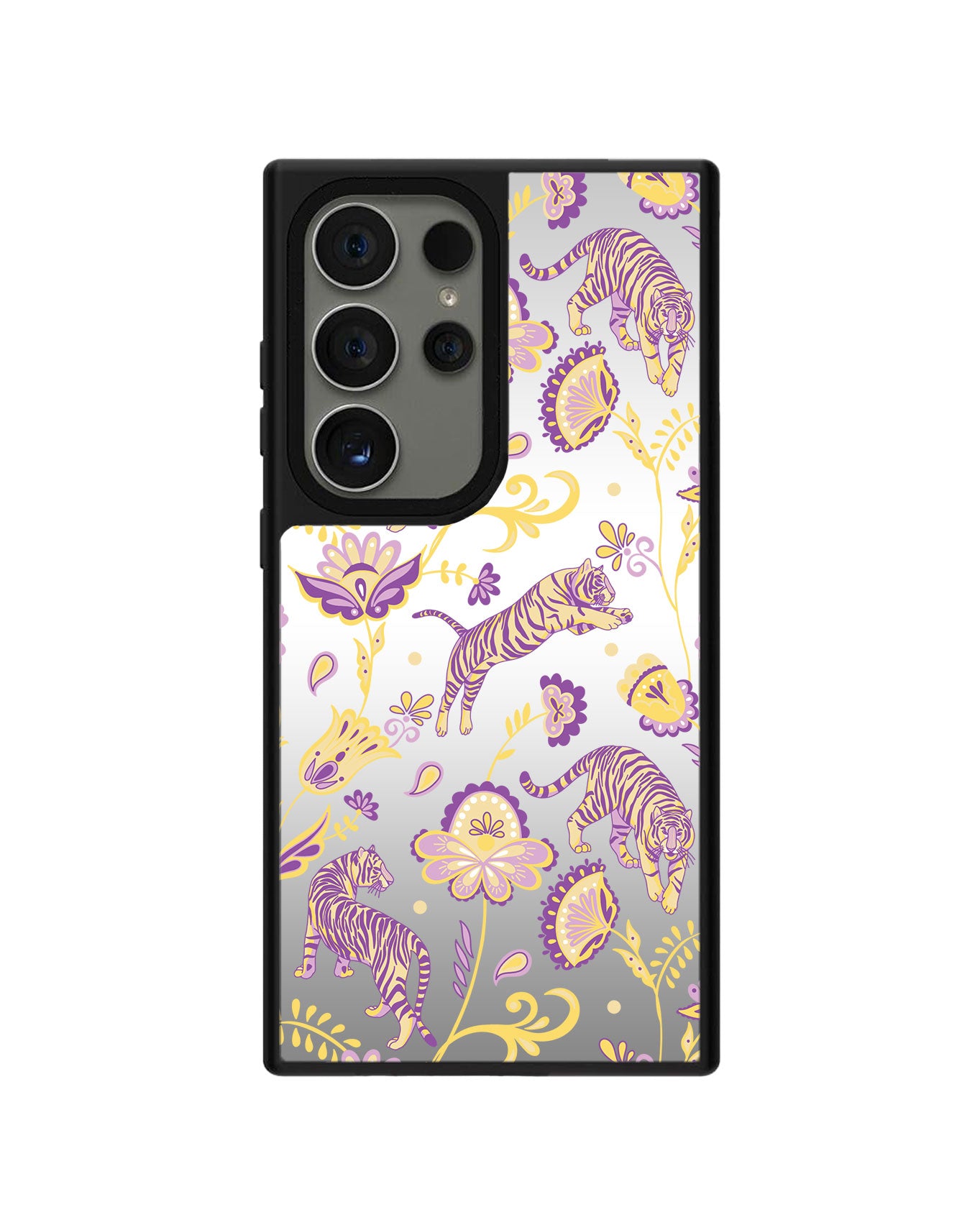 Android Mirror Grip Case - Tiger & Floral 4.0