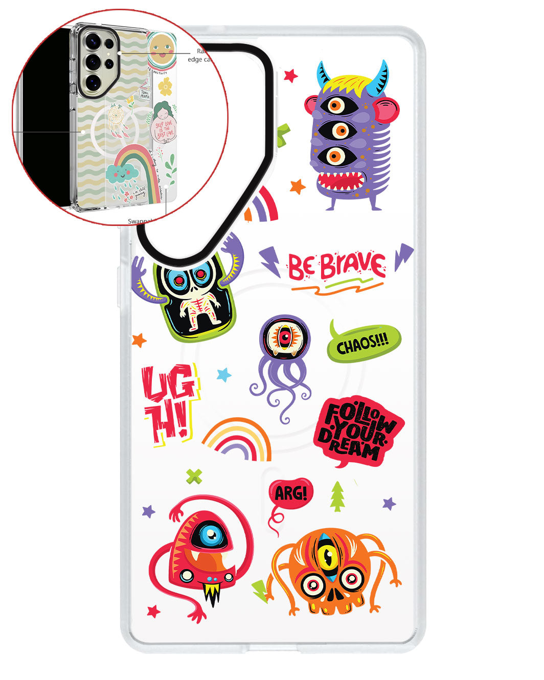 Magsafe Swappable Plate - Baby Monster Holo