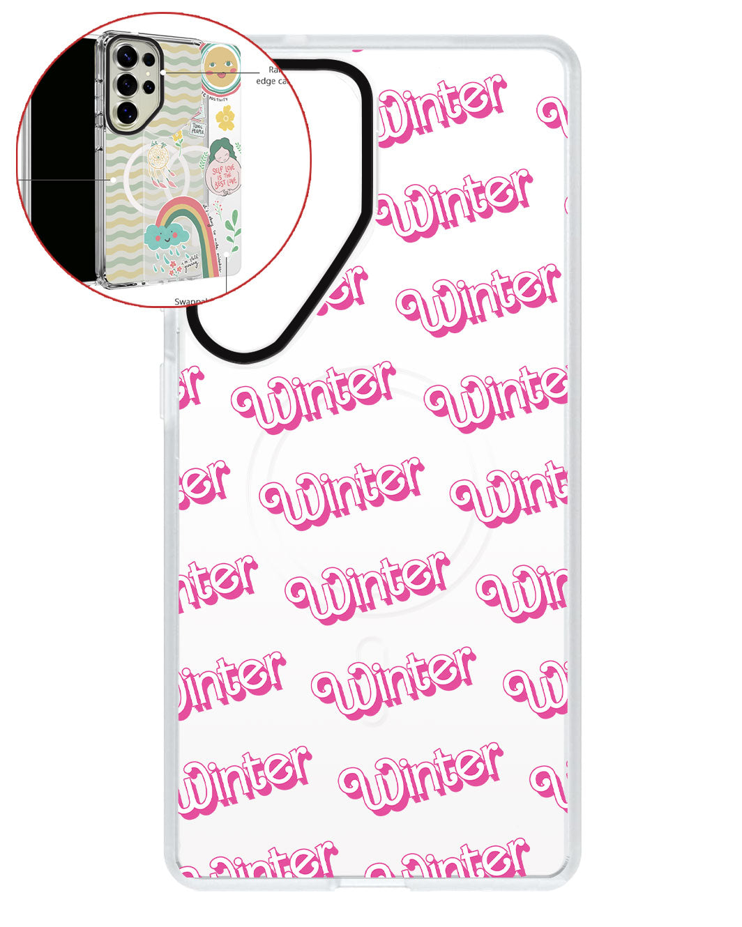 Magsafe Swappable Plate - Barbie Monogram