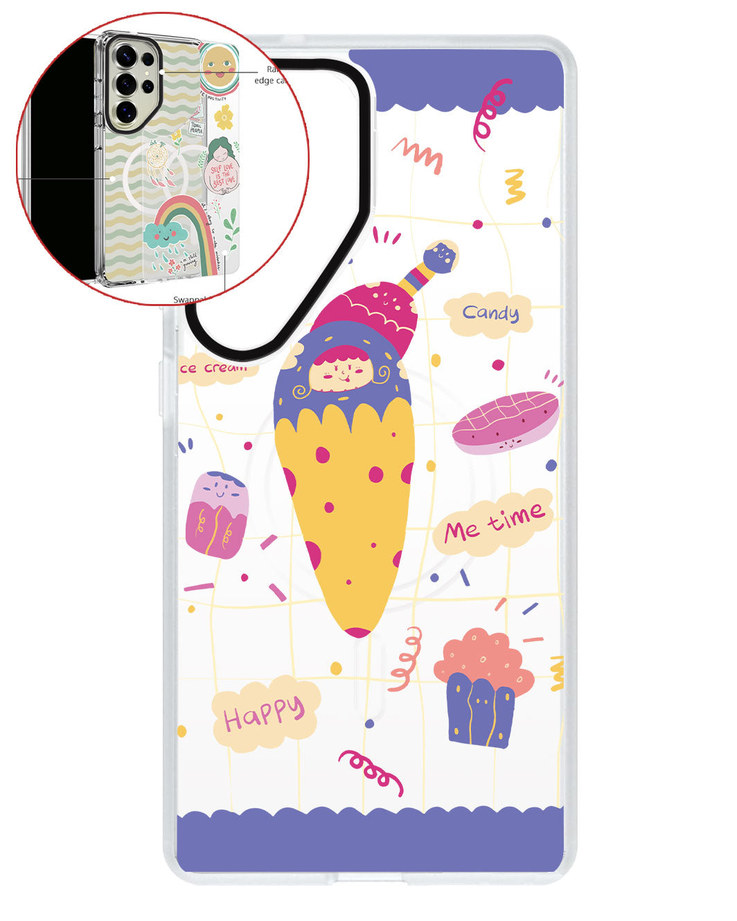 Magsafe Swappable Plate - Candy doodle