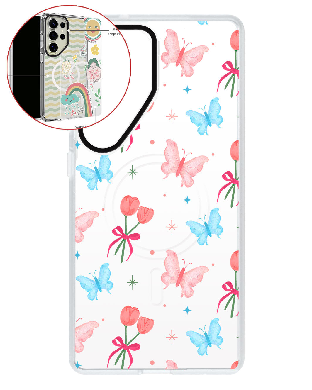 Magsafe Swappable Plate - Coquette Butterfly