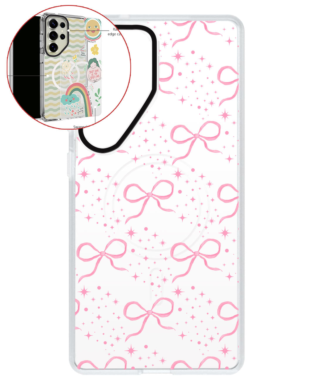Magsafe Swappable Plate - Coquette Glittery Bow