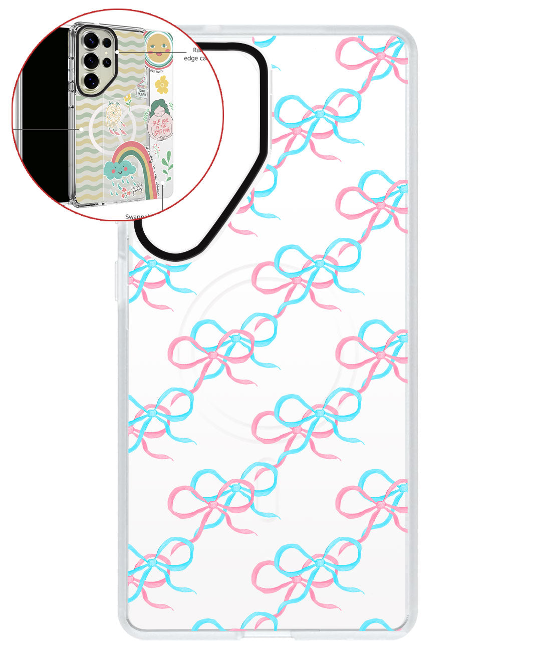 Magsafe Swappable Plate - Coquette Overlap Bow