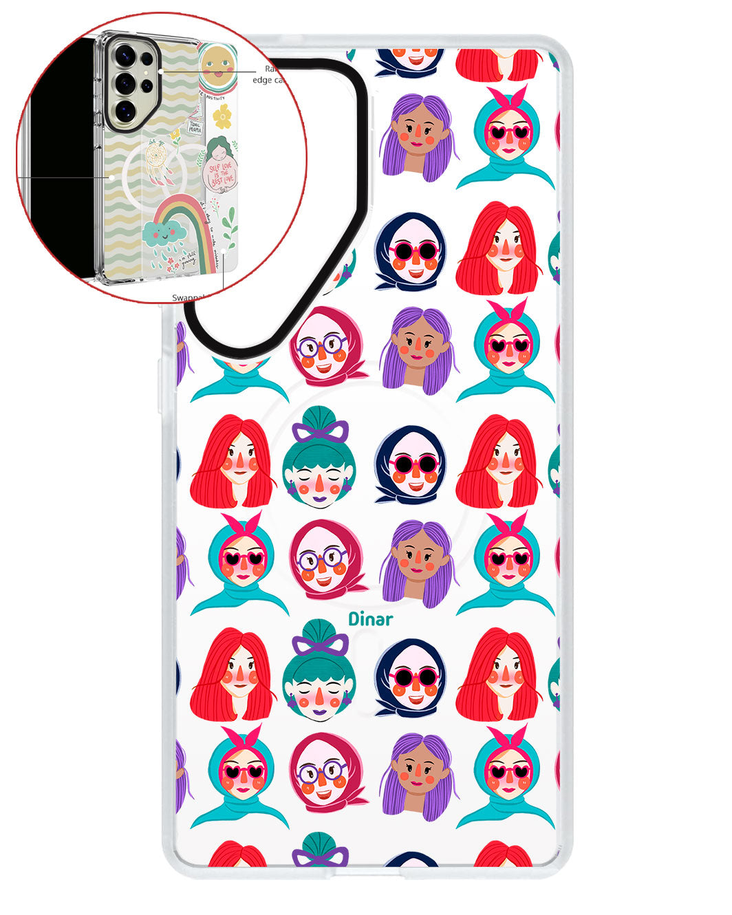 Magsafe Swappable Plate - Cute Sweety Faces